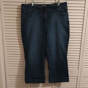 Christopher & Banks Dark Blue Crop Jeans